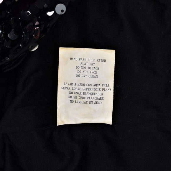 As U Wish Two Way Sequin Strapless Bodycon Evening Cocktail Dress Black Silver M - Picture 12 of 13